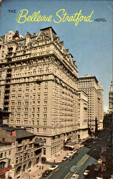 A Bellevue Stratford Hotel Postcard, Circa 1976